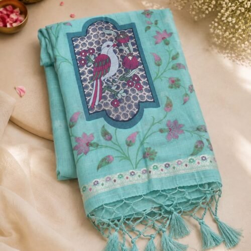 111 MUNGA COTTON - Aqua Blue