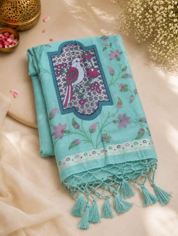 MUNGA COTTON - Aqua Blue