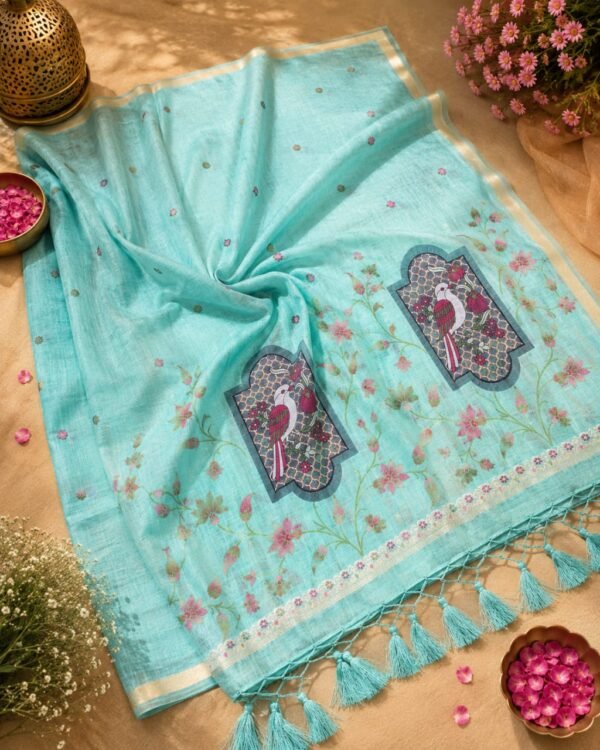 MUNGA COTTON - Aqua Blue