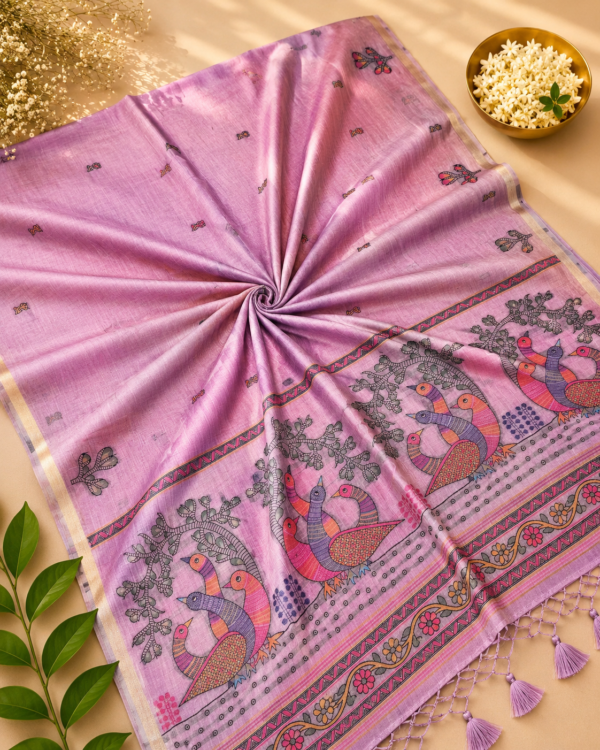 CHIRALA COTTON SAREE - LOTUS PINK