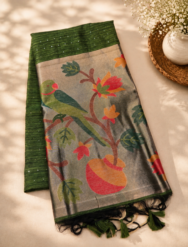 MUNGA COTTON - Bottle Green
