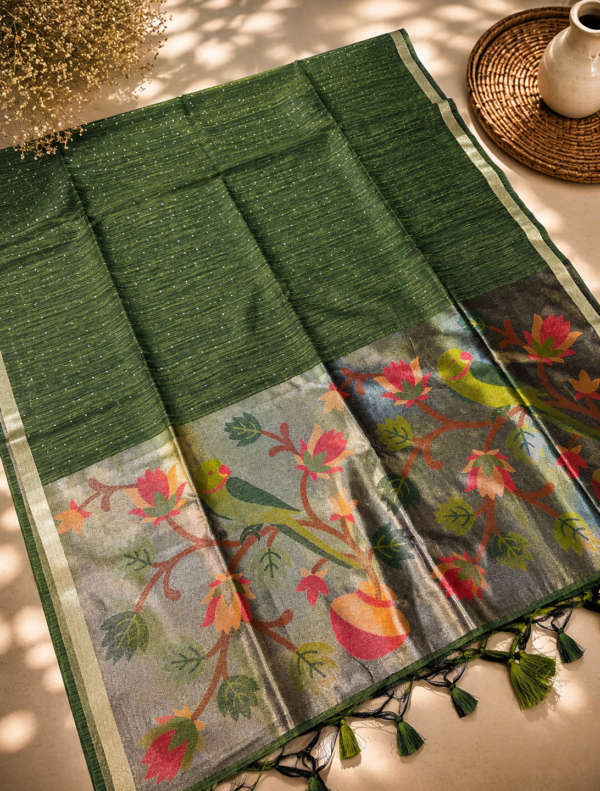 MUNGA COTTON - Bottle Green