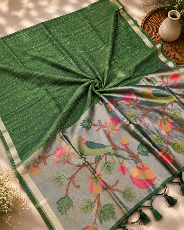 MUNGA COTTON - Bottle Green