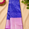 ChatGPT Image Aug 30, 2026, 01_11_00 PM SEMI KANCHIPURAM SILK - Royal Blue with Magenta Pink