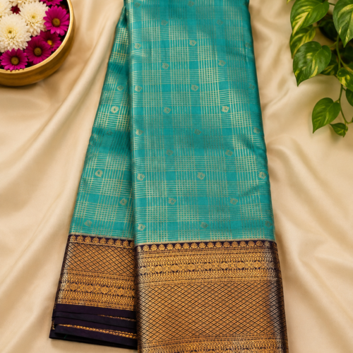 ChatGPT Image Aug 30, 2026, 01_38_51 PM SEMI KANCHIPURAM SILK - Teal Blue