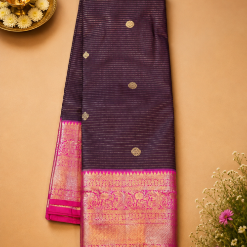 ChatGPT Image Aug 30, 2026, 12_34_26 PM SEMI KANCHIPURAM SILK - Deep Wine Purple