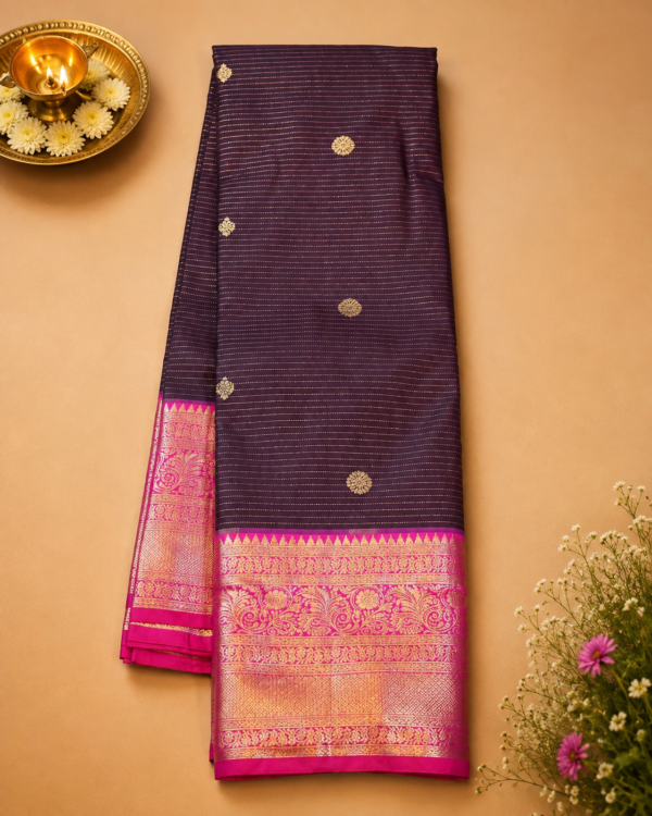 ChatGPT Image Aug 30, 2026, 12_34_26 PM SEMI KANCHIPURAM SILK - Deep Wine Purple