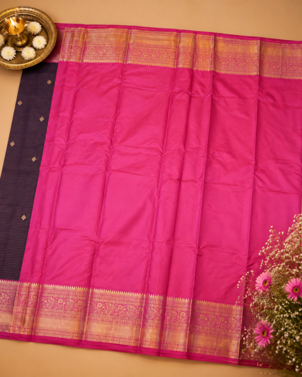 ChatGPT Image Aug 30, 2026, 12_36_23 PM SEMI KANCHIPURAM SILK - Deep Wine Purple