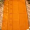 Cotton And Silk Cotton - Mustard Orange With Rani Pink