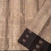 SOFT SILK - Black with Grey & Antique Gold Checks