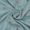 _DSC5862 ORGANZA SAREE - Ice Blue with Purple