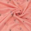 ORGANZA SAREE - Peach Pink