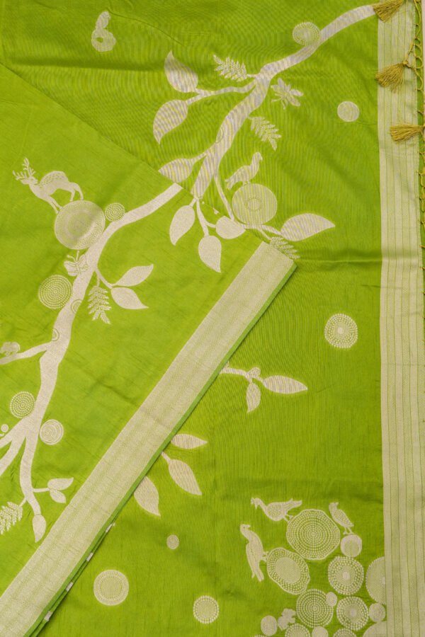 SEMI TUSSER - Parrot Green