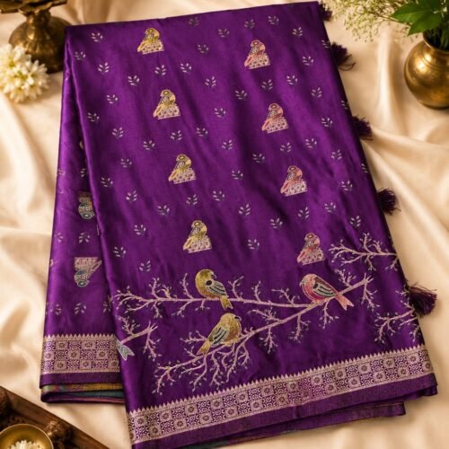 BANARAS SATIN - VOILET