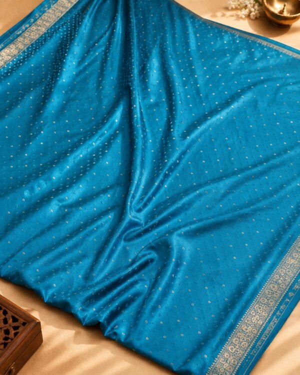 BANARAS SATIN  - TEAL