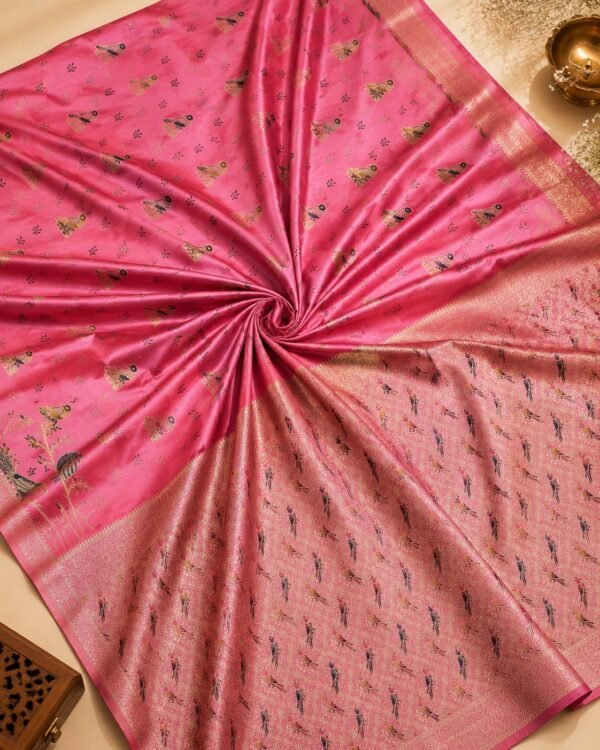 BANARAS SATIN - PINK