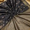 BANARAS SATIN - BLACK