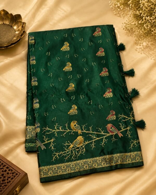 BANARAS SATIN  - GREEN