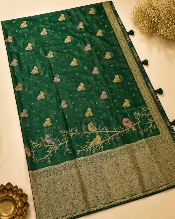BANARAS SATIN  - GREEN