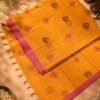 COTTON SAREES - Mustard Orange