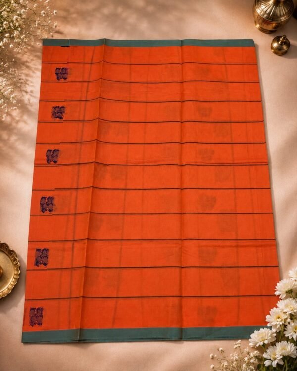 COTTON SAREES - Orange