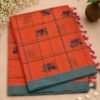 COTTON SAREES - Orange