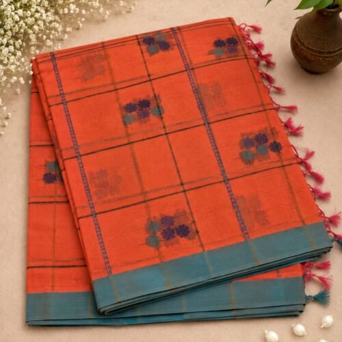 IMG-20260801-WA0038 COTTON SAREES - Orange