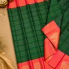 Kancheepuram Silks Sarees - Bottle Green With Peach