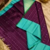Kancheepuram Silks Sarees - Green With Purple