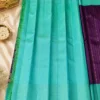 Kancheepuram Silks Sarees - Green With Purple