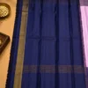 Kancheepuram Silks Sarees - Light Purple With Navy Blue