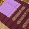 Kancheepuram Silks Sarees - Lilac With Maroon (4) Kancheepuram Silks Sarees - Lilac With Maroon