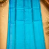Kancheepuram Silks Sarees - Orange With Rama Blue