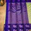 Kancheepuram Silks Sarees - Pastel Pistachio Green With Royal Violet (3) Kancheepuram Silks Sarees - Pastel Pistachio Green With Royal Violet