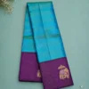 Kancheepuram Silks Sarees - Rama Blue With Violet