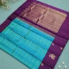 Kancheepuram Silks Sarees - Rama Blue With Violet