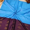 Soft Silks Sarees - Sky Blue And Purple