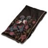 Black Tussar Silk Saree with Multicolour Peacock & Floral Embroidery