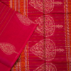 027 PURE COTTON SAREES - Deep Crimson with Antique Gold
