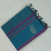 PURE COTTON SAREE - Teal Blue