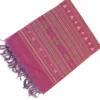 PURE COTTON SAREES - Magenta Pink with Antique Gold & Purple