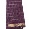CHETTINAD COTTON SAREES  - Deep Wine Purple