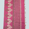 PURE COTTON - Magenta Pink with Sage Green Border