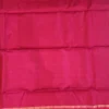 SOFT SILK SAREE - Magenta Pink with Navy Blue Contrast