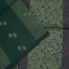 11 (1) PURE COTTON SAREES - Bottle Green with Antique Gold & Deep Plum