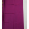 PURE COTTON SAREE - Magenta Pink with Olive Green Border