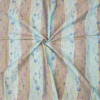 COTTON SAREES - Pastel Aqua Blue with Grey and Multicolour Floral Print