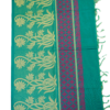 PURE COTTON SAREES - Teal Green