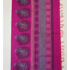 .14 PURE COTTON SAREES - Magenta with Teal Blue & Coral
