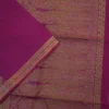 PURE COTTON SAREES - Deep Magenta with Antique Gold